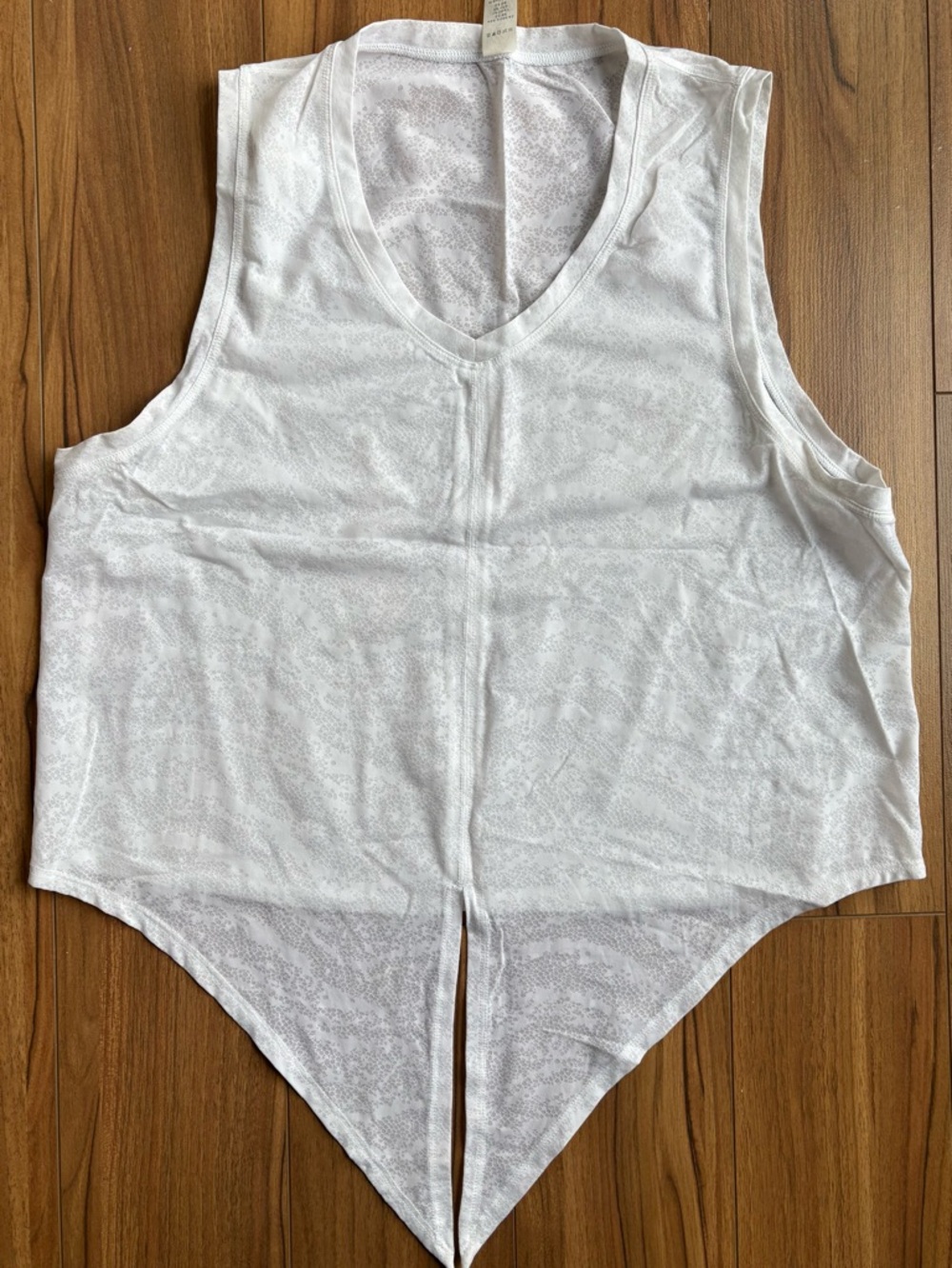 Bare Activewear Women’s Lightweight White Sleeveless Top